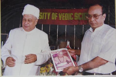 Sri MVS. Prasad with Guruji Dr.Vedavyas